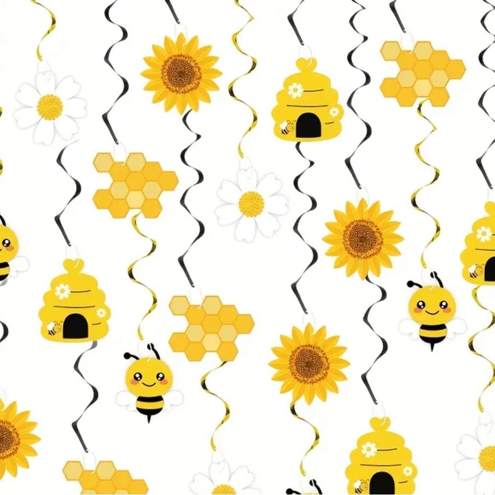Bee-Themed Gender Reveal/Shower Decor - Picture 2 of 9